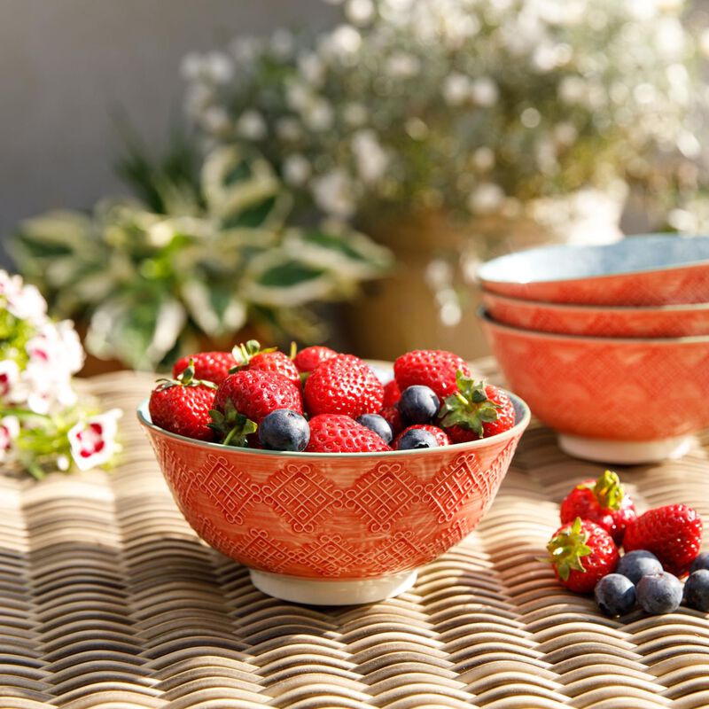 MK Bowl 15.5cm Grey Floral