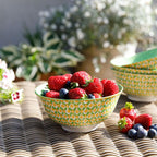 MK Bowl 15.5cm Green Geometric