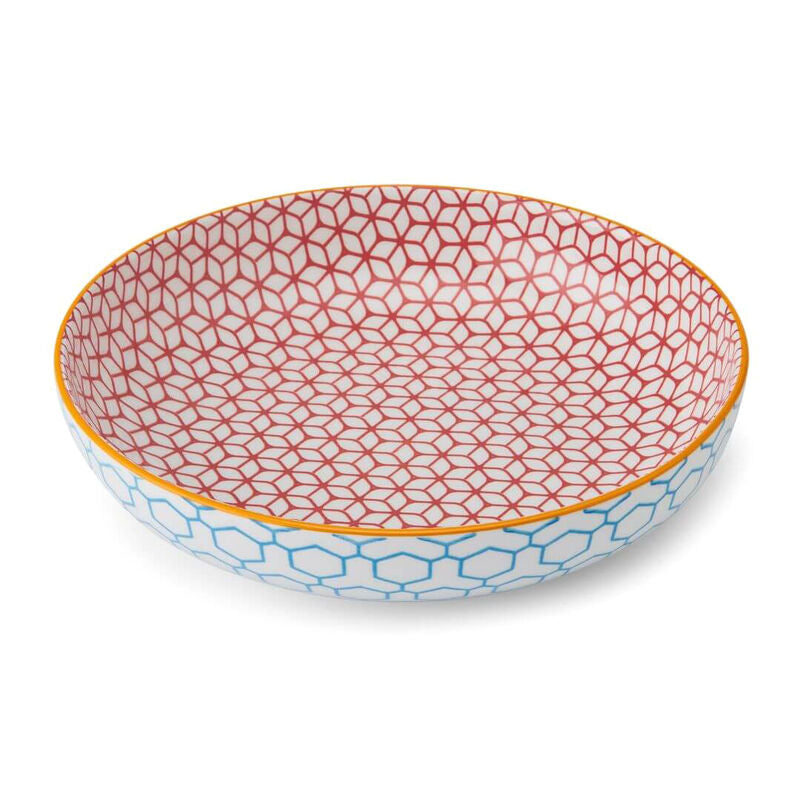 MK Coupe Bowl 21cm Geometric Blue