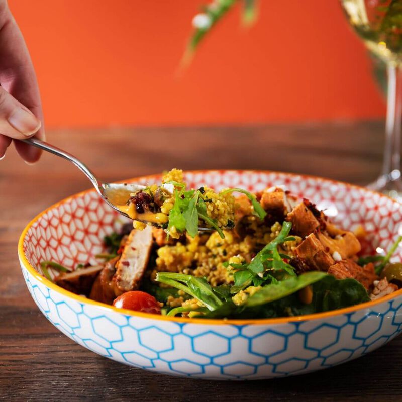 MK Coupe Bowl 21cm Geometric Blue