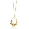 Steel Me Stainless Yellow Gold Flower Necklace 85cm