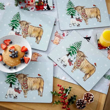 Load image into Gallery viewer, Christmas on the Farm Set of 4 Placemats