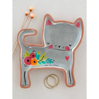 Terracotta Trinket Dish Cat