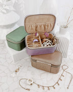 Lola Jewellery Box Metalic Champange