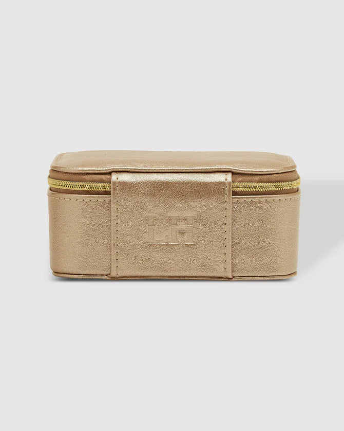 Lola Jewellery Box Metalic Champange