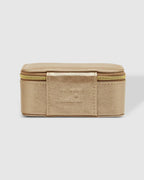 Lola Jewellery Box Metalic Champange