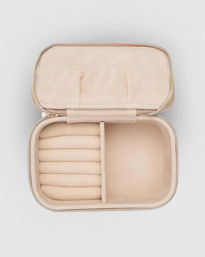 Lola Jewellery Box Metalic Champange