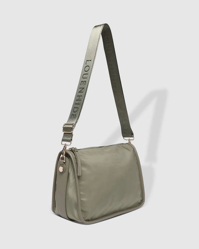 Milan Nylon Crossbody Bag Khaki