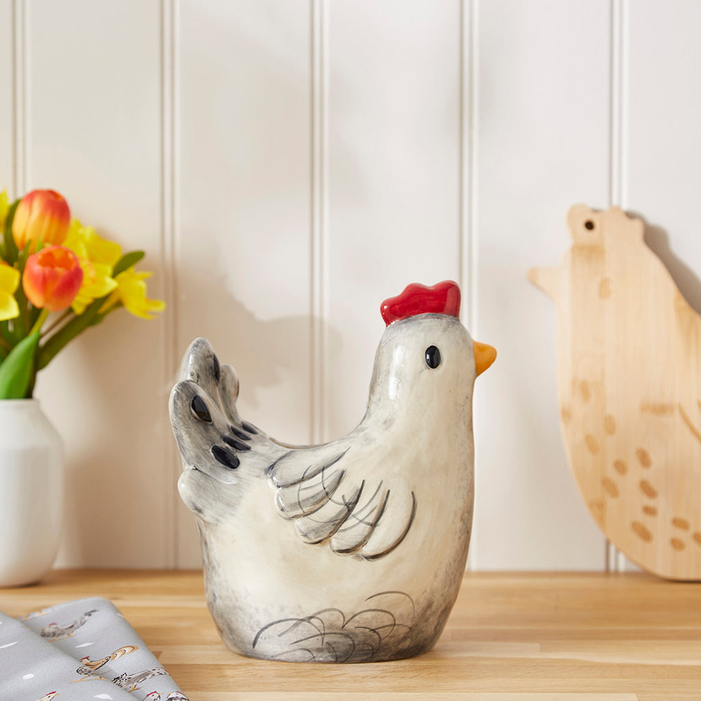 Hen House Lane Chicken Shaped Utensil Pot/Vase