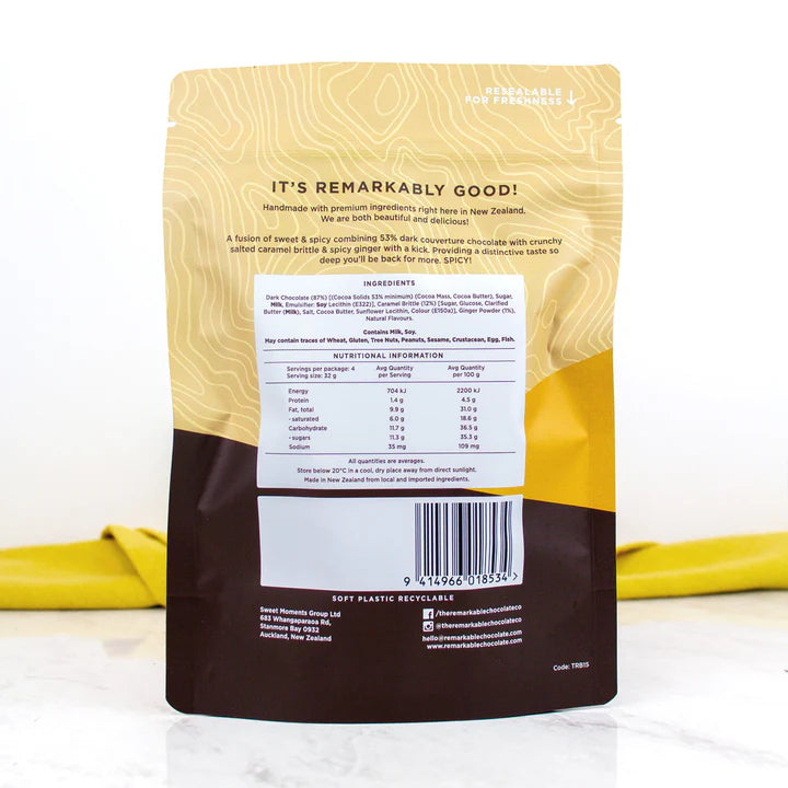 Remarkable Choc Bark Spicy Ginger Crunch
