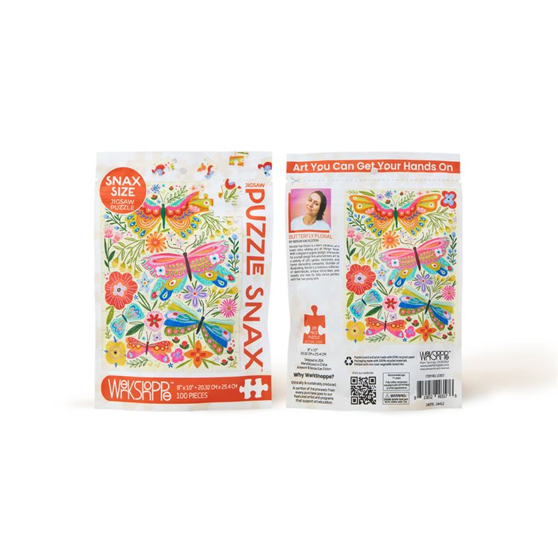 Butterfly Floral 100piece Puzzle Snax