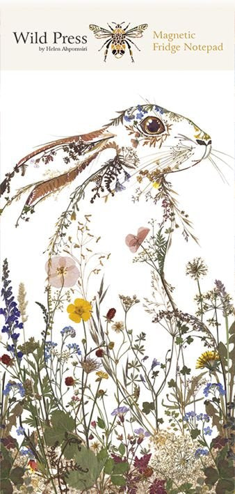 Wildflower Hare Magnetic Notepad