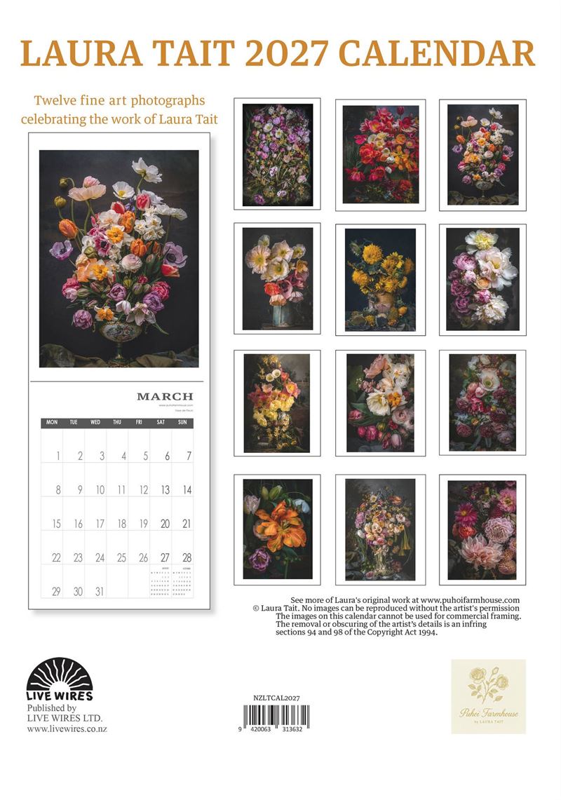 Laura Tait 2027 Wall Calendar