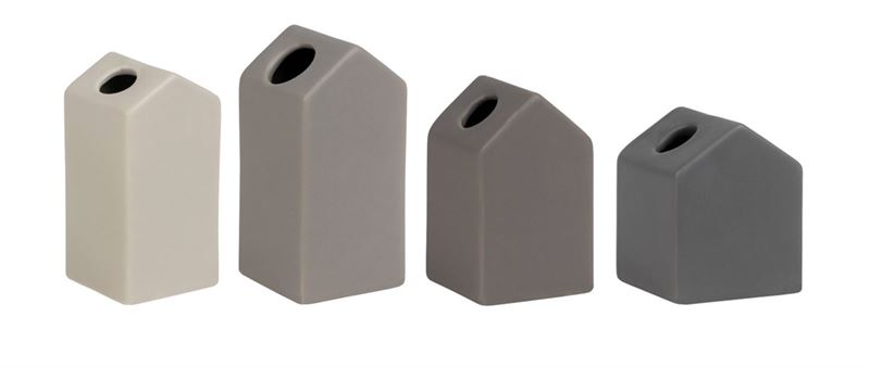 Garden Grey House Mini Vase Set of 4