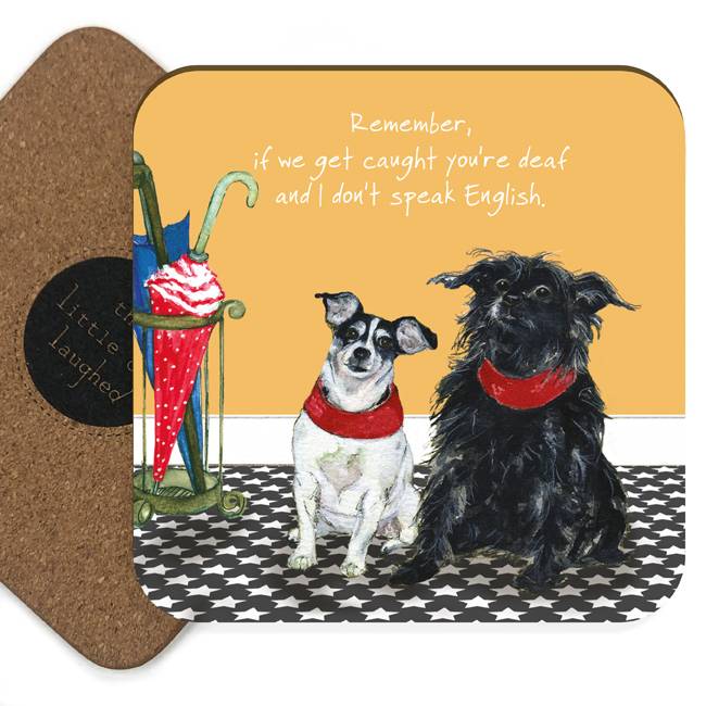 Assorted 'Little Dog Laughed' Drink Coasters