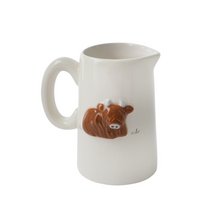 Load image into Gallery viewer, Bramble Farm Highland Cow Milk Jug