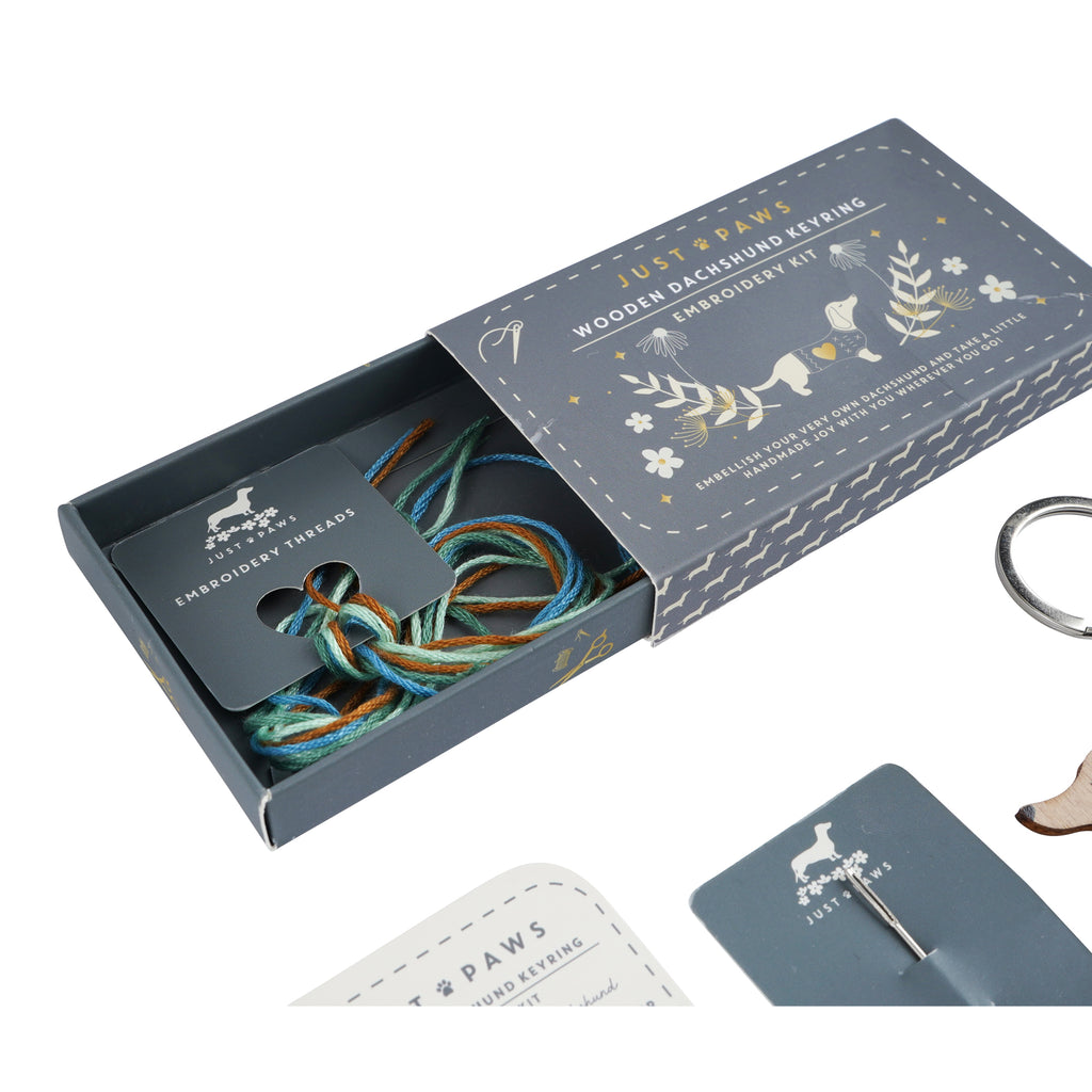 Dachshund Keyring Embroidery Kit