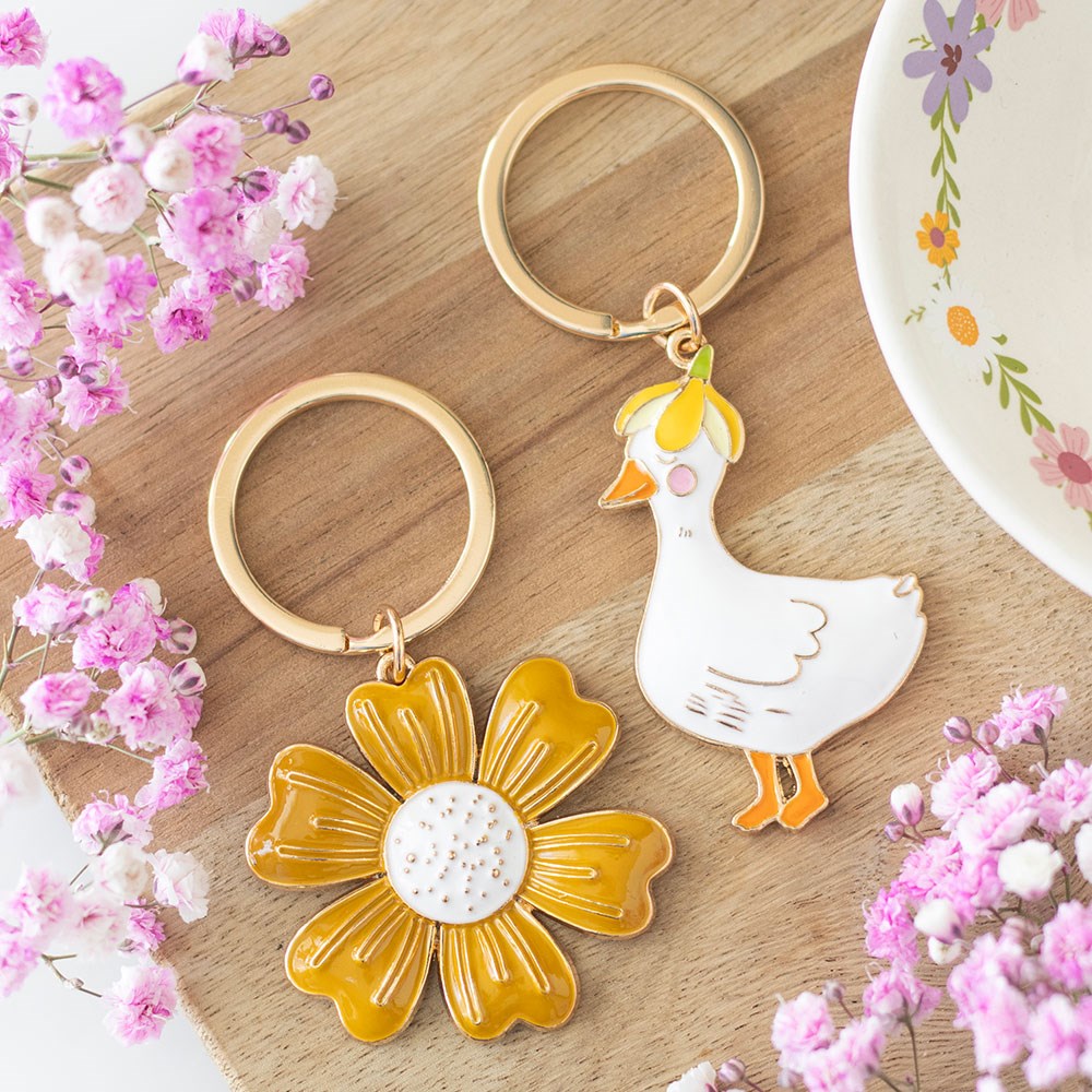 Waddle on Duck Keyring