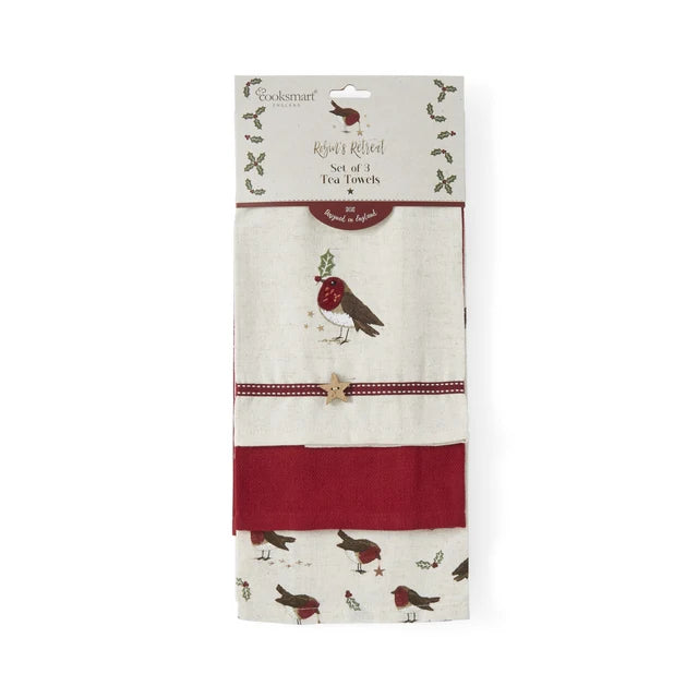 Robin Retreat 3pk Tea Towels