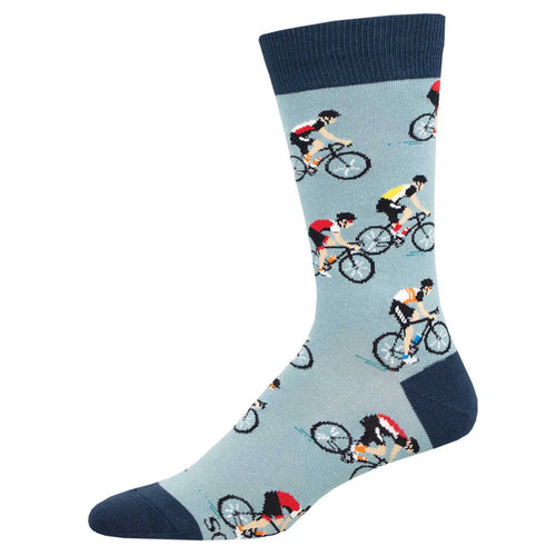 M Cycling Crew Blue Sock