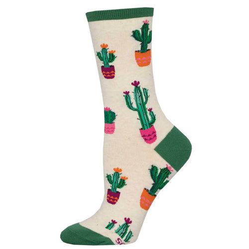 W Court of Cactus Ivory Heather Socks