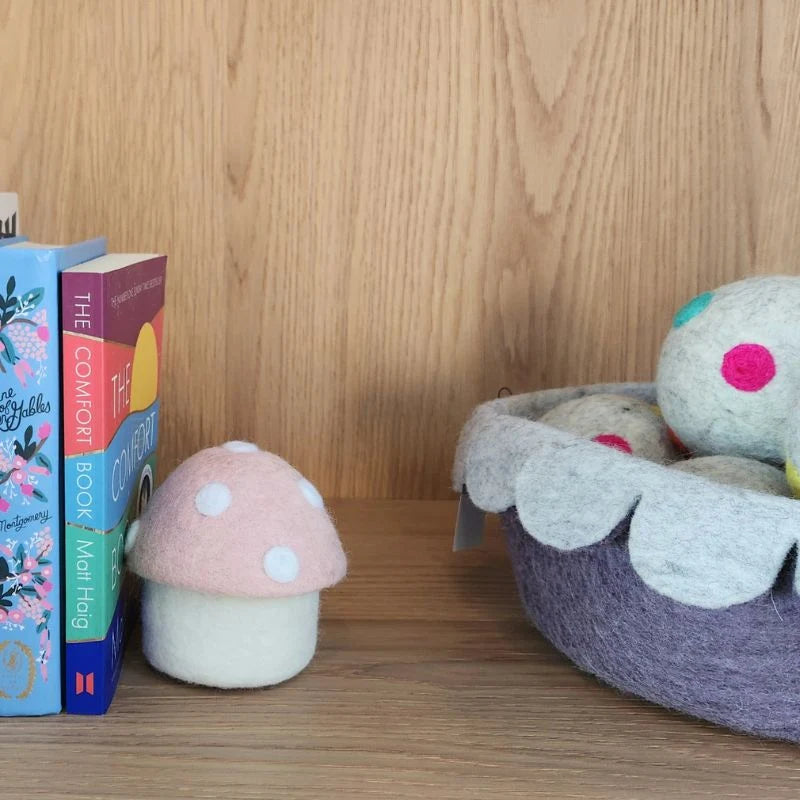 Toadstool Trinket Box Mini Blush