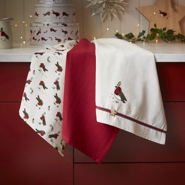 Robin Retreat 3pk Tea Towels