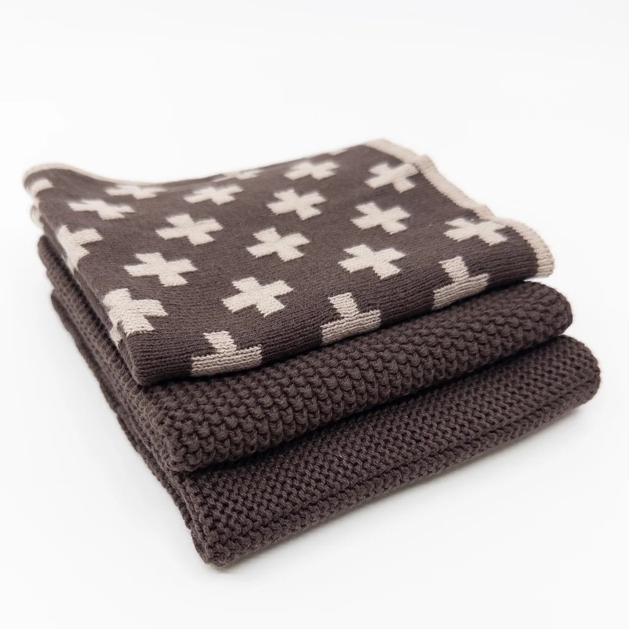 Ecovask Dishcloth 3piece Chocolate Martini+