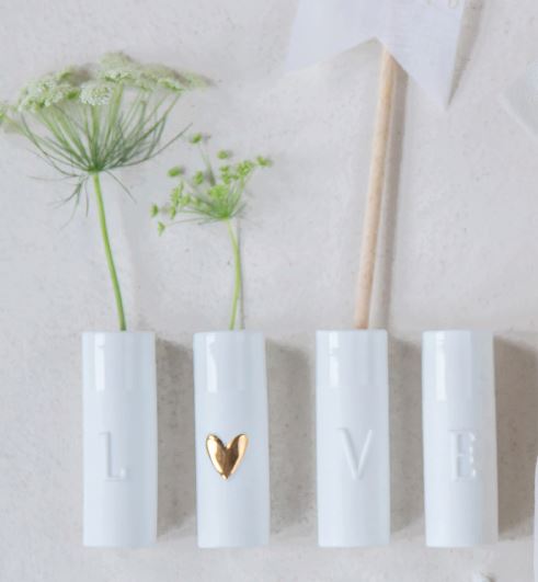 Love Mini Vases Set of 4