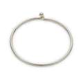 Sterling Silver Fine Opening Bangle