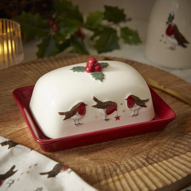 Robins Retreat Butter Dish