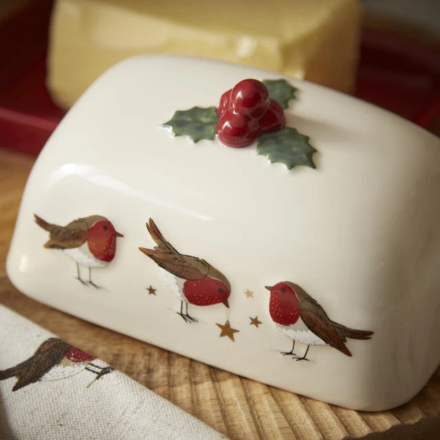 Robins Retreat Butter Dish