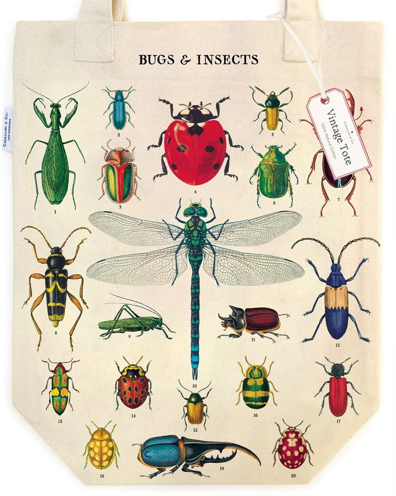 Insects Vintage Tote Bag