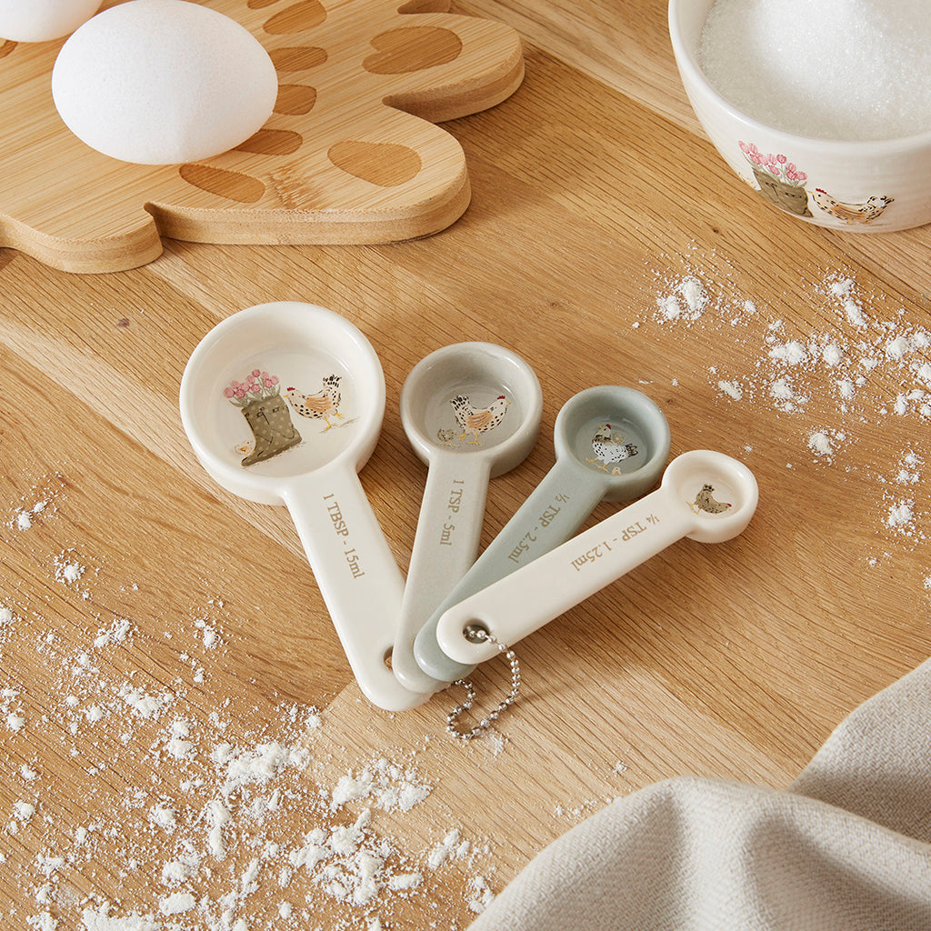 Hen House Lane Set of 4 Measuring Spoons