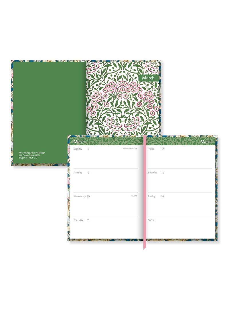 Arts & Crafts Pattern 2027 A5 Desk Diary