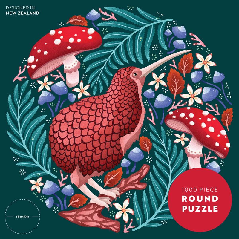 Kooky Kiwi 1000pce Round Puzzle