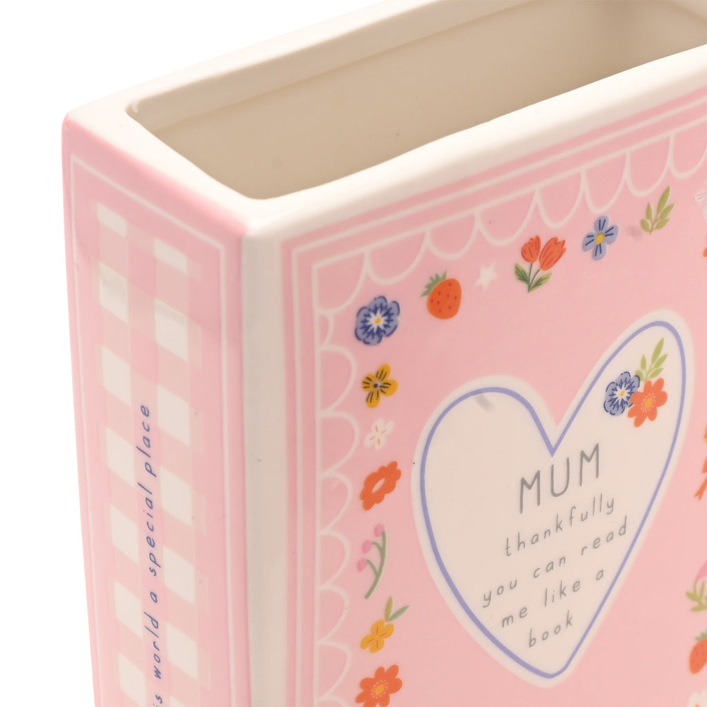 Love Life Book Vase Mum