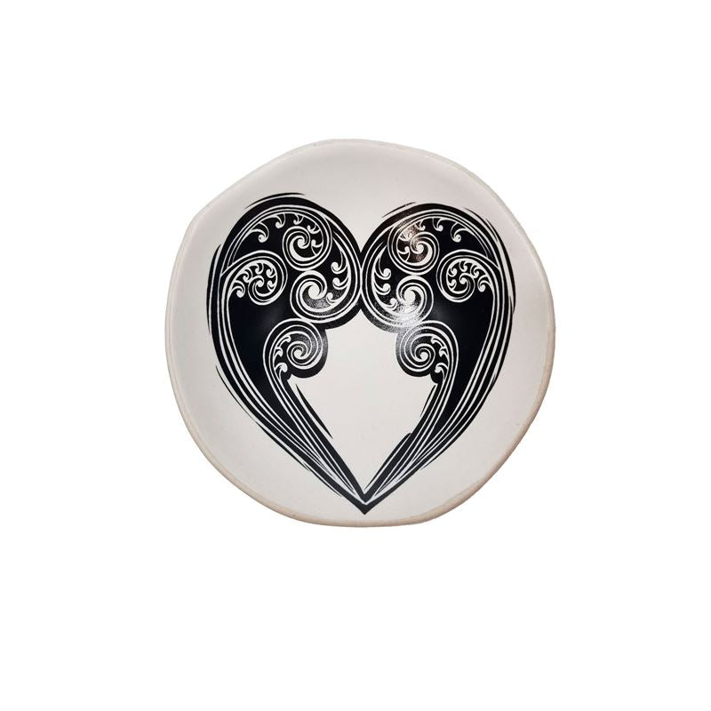 Aroha Fern Black & White 7cm Bowl