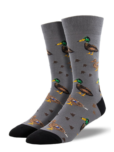 M Lucky Ducks Gray Sock