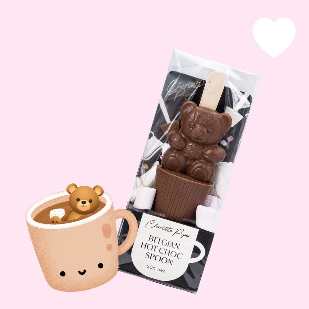 Milk Hot Chocolate Spoon - Teddy Bear