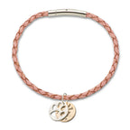 Paw Prints on my Heart Slider Charm Sterling Silver & Bronze