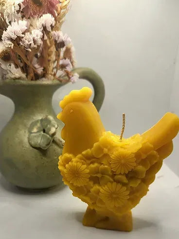 Hen Bee's Wax Candle