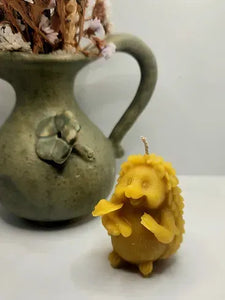 Hedgehog Bee's Wax Candle