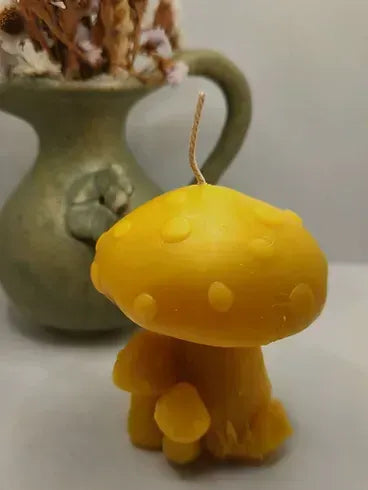 Beeswax Mushroom Candles