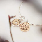 Family Circle of Love Charm Sterling Silver & Bronze