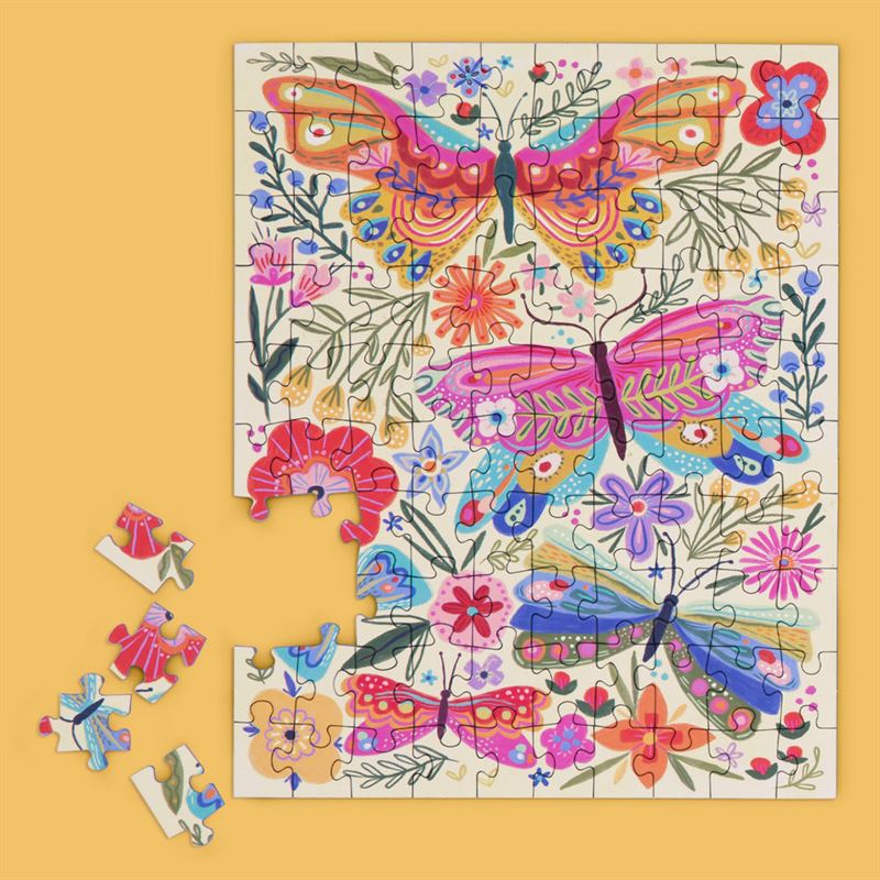 Butterfly Floral 100piece Puzzle Snax