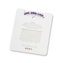 Load image into Gallery viewer, Amethyst Aura of Gold Gem Bracelet