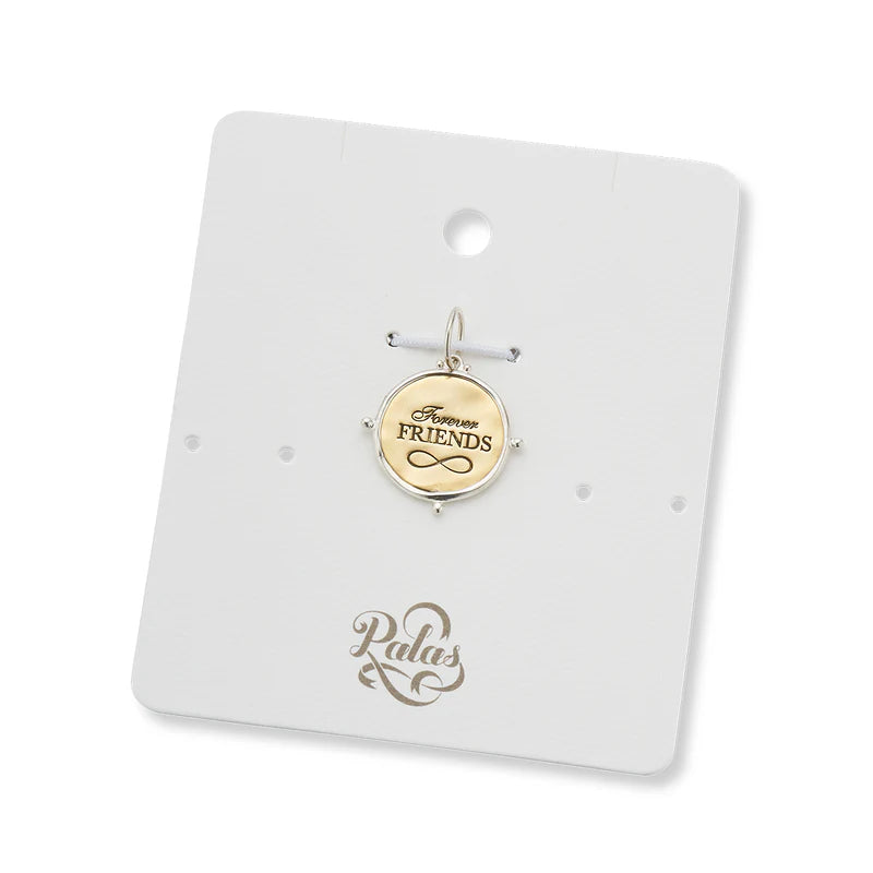 Forever Friends Infinity Charm Sterling Silver & Brass