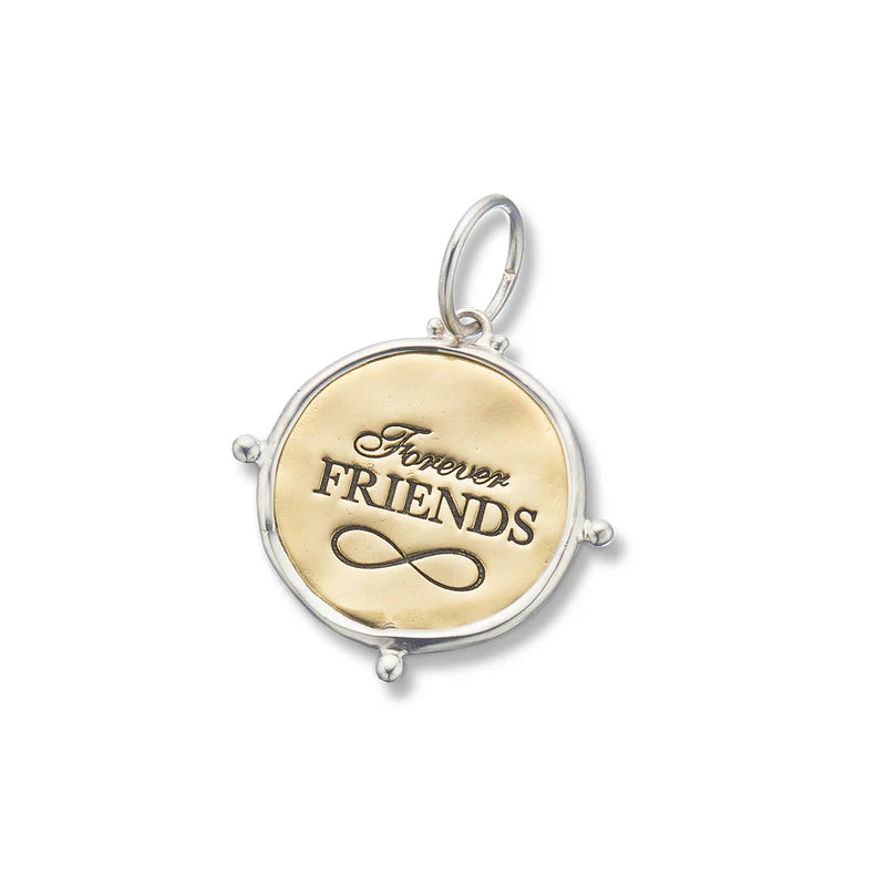 Forever Friends Infinity Charm Sterling Silver & Brass