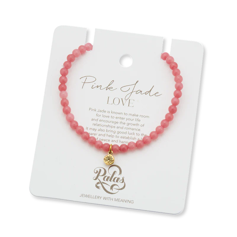 Pink Jade Healing Gem Bracelet